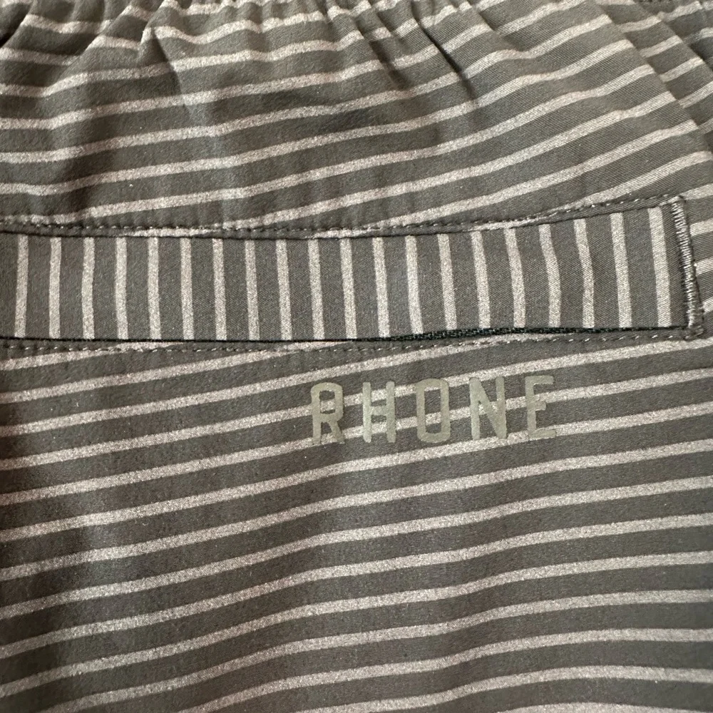 Rhone Men’s Mako Shorts Black/Asphalt Stripe (Size XXL)